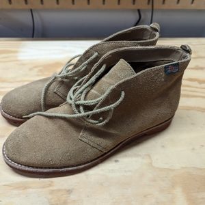 Bass Tan Suede Ankle Boots 8.5 BYRON LTTAN